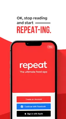Repeat Ultimate food app android App screenshot 0